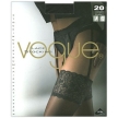 Чулки Vogue "Lace Stocking 20" Black (черные), размер M-L традиционного финского качества Товар сертифицирован инфо 12056q.